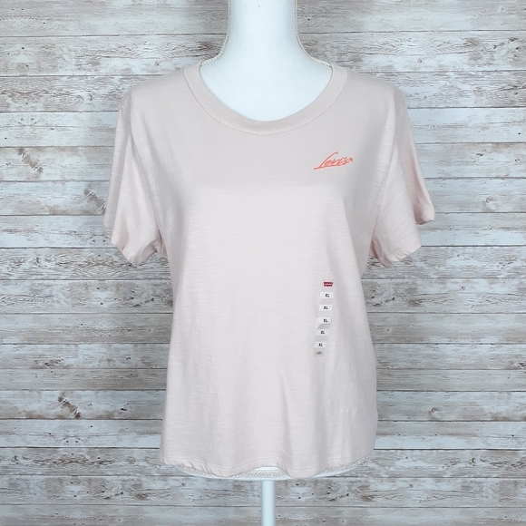 Levi's Tops - Levis Cropped Top XL Peach 108